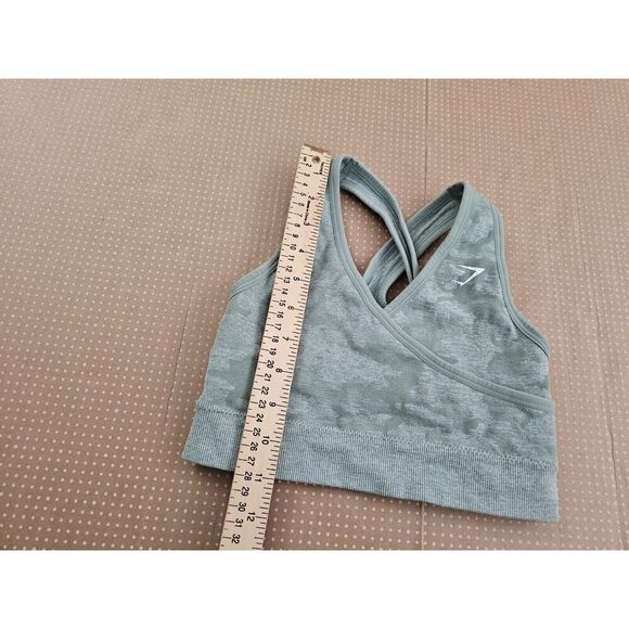 Gymshark Women's Adapt Camo Seamless Ribbed Sports Bra Top Size XS - Picture 2 of 10